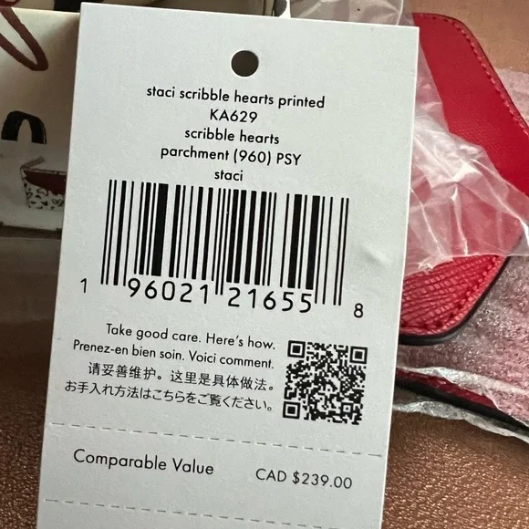 🆕kate spade Staci Scribble Heart Boxed Wallet Card Set $239::NWT:: - Picture 12 of 12